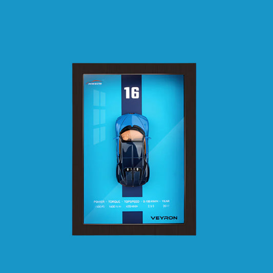 3D Car Wall Frame Bugatti Veyron